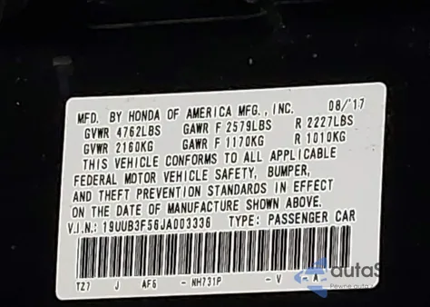 2018 Acura Tlx Tech Pkg z USA, uszkodzony, nr VIN 19UUB3F56JA003336